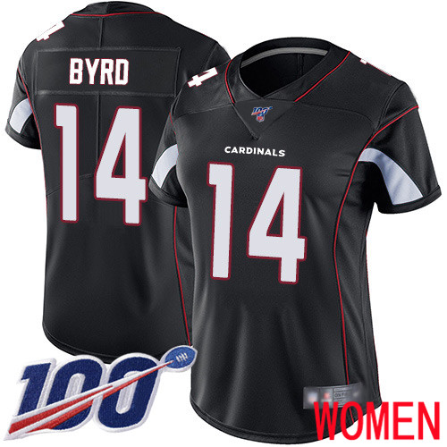 Arizona Cardinals Limited Black Women Damiere Byrd Alternate Jersey NFL Football #14 100th Season Vapor Untouchable->arizona cardinals->NFL Jersey